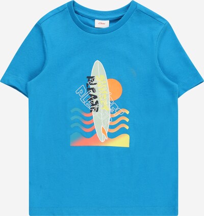 s.Oliver T-Shirt in blau / türkis / gelb / orange, Produktansicht