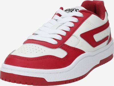 DIESEL Baskets basses 'S-UKIYO V2' en rouge / blanc, Vue avec produit