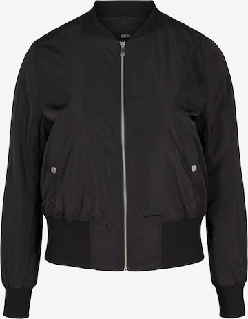 Zizzi Between-Season Jacket 'Sidney' in Black: front