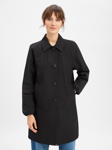 Fuchs Schmitt Between-Seasons Coat in Black: front