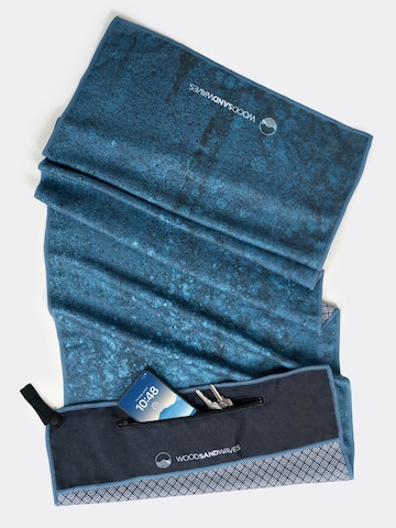 woodsandwaves Towel 'Blue Rebel' in Mixed colors: front