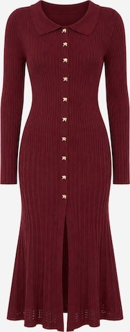 Elara Knit dress in Red: front