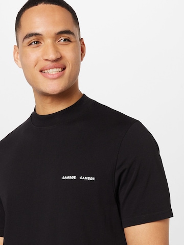 Samsøe Samsøe Regular Fit T-Shirt 'Norsbro' in Schwarz