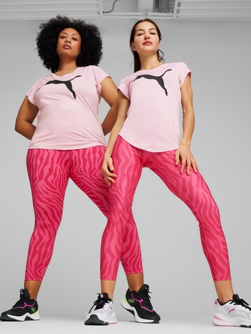 PUMATehnička sportska majica 'Favorite Heather' - roza boja: prednji dio