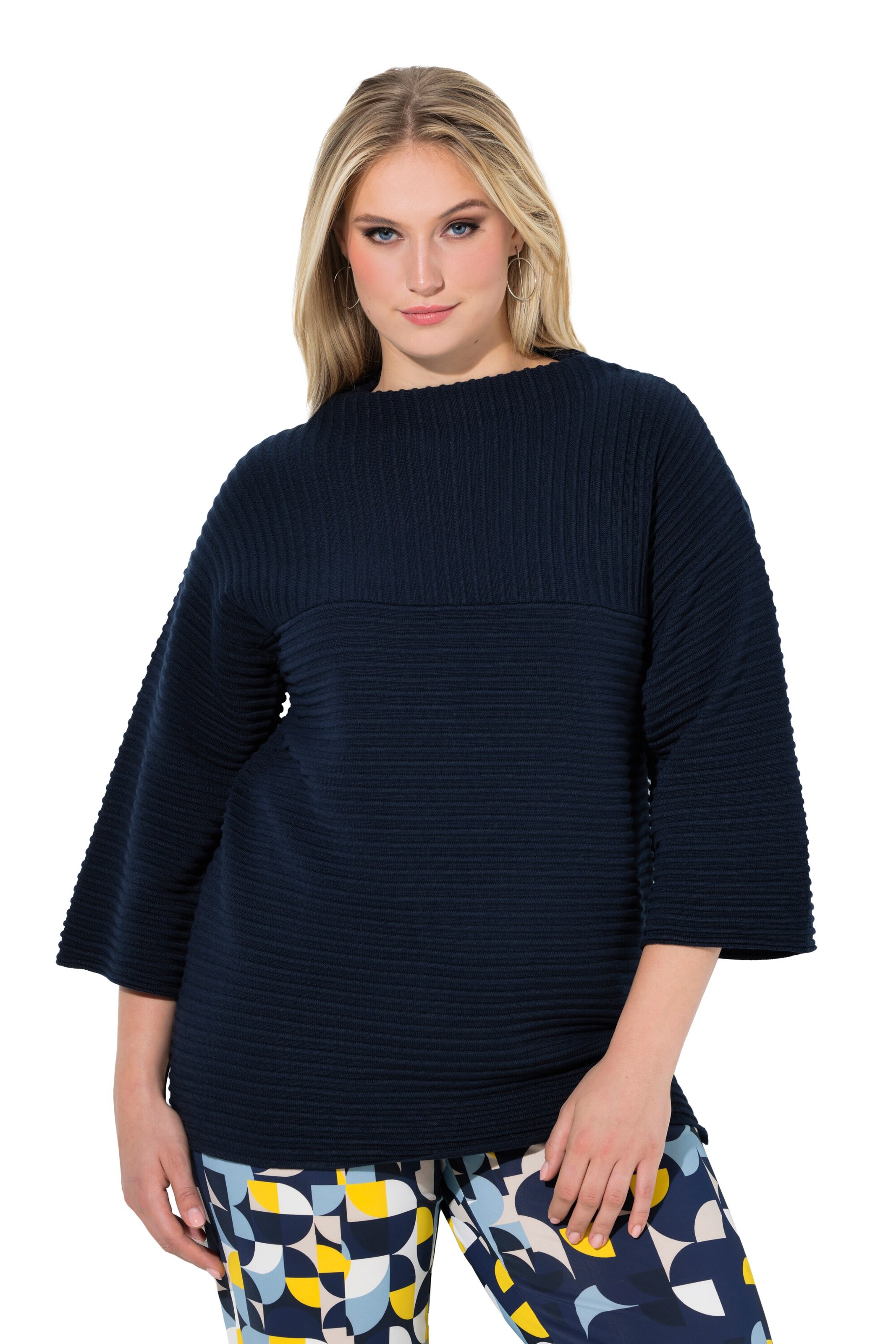 Ulla Popken Sweatshirt in Blau: Vorderseite