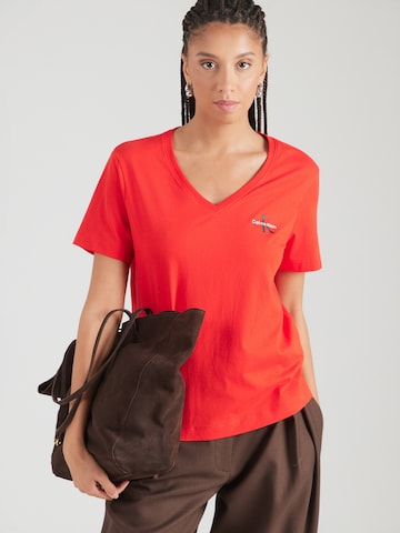 Calvin Klein Jeans Särk, värv punane: eest vaates