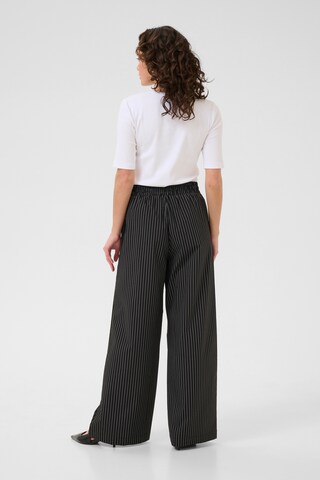 Wide Leg Pantalon 'Eliana' Kaffe en noir