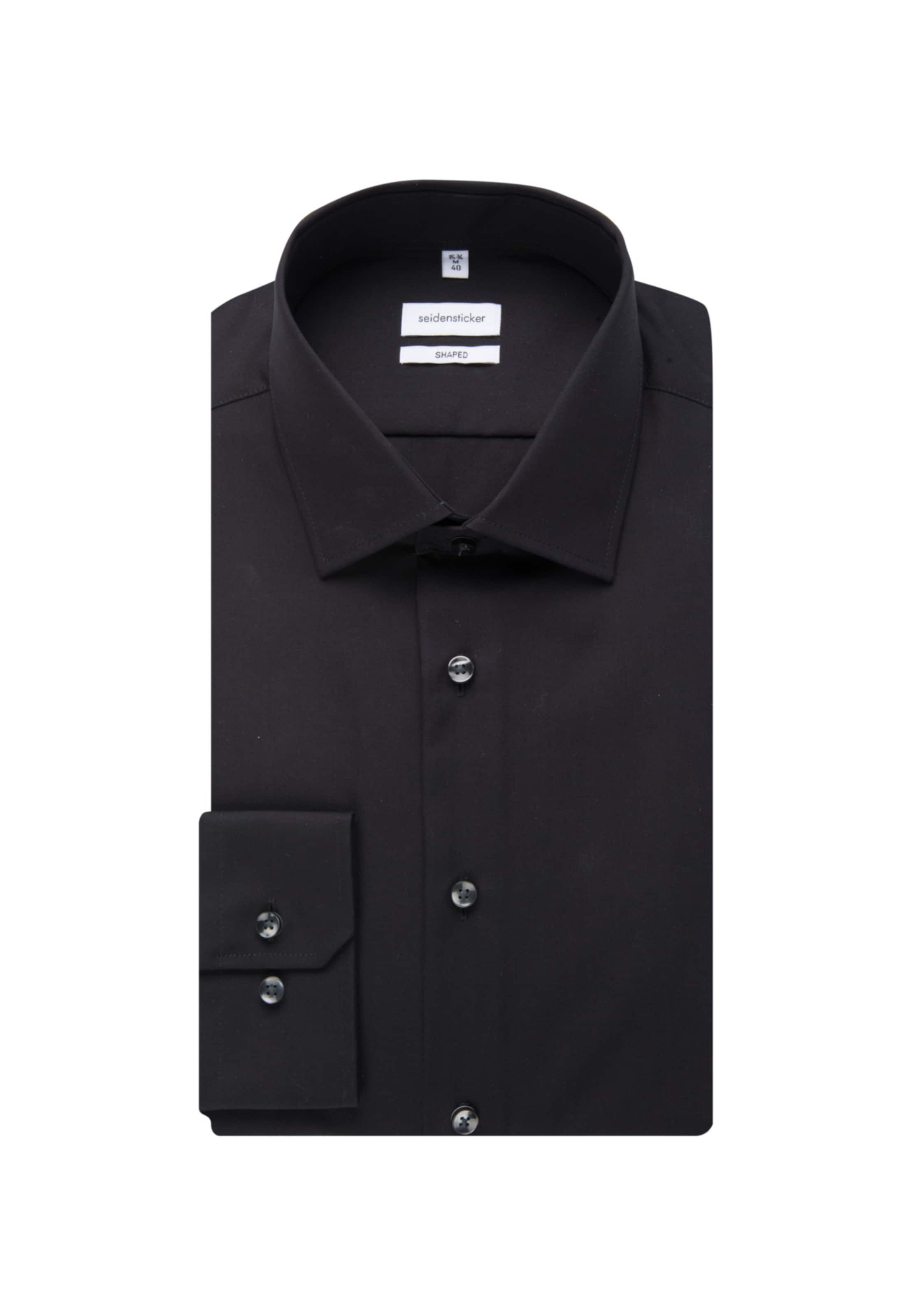 SEIDENSTICKER Kitsas lõige Triiksärk, värv must