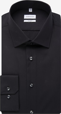 SEIDENSTICKER - Ajuste estrecho Camisa de negocios en negro
