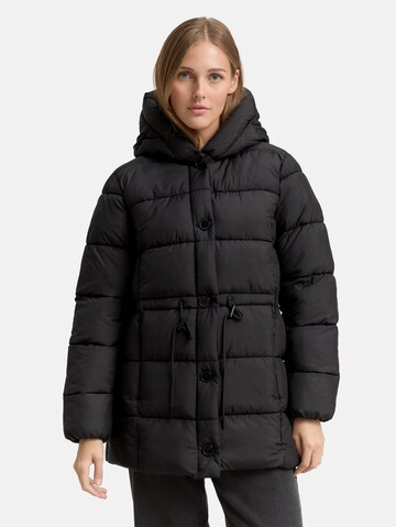 TOM TAILOR DENIM Winterjas in Zwart: voorkant