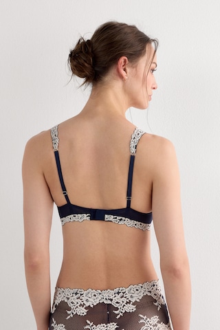 INTIMISSIMI Balconette Bra 'Pretty Flowers Elena' in Blue