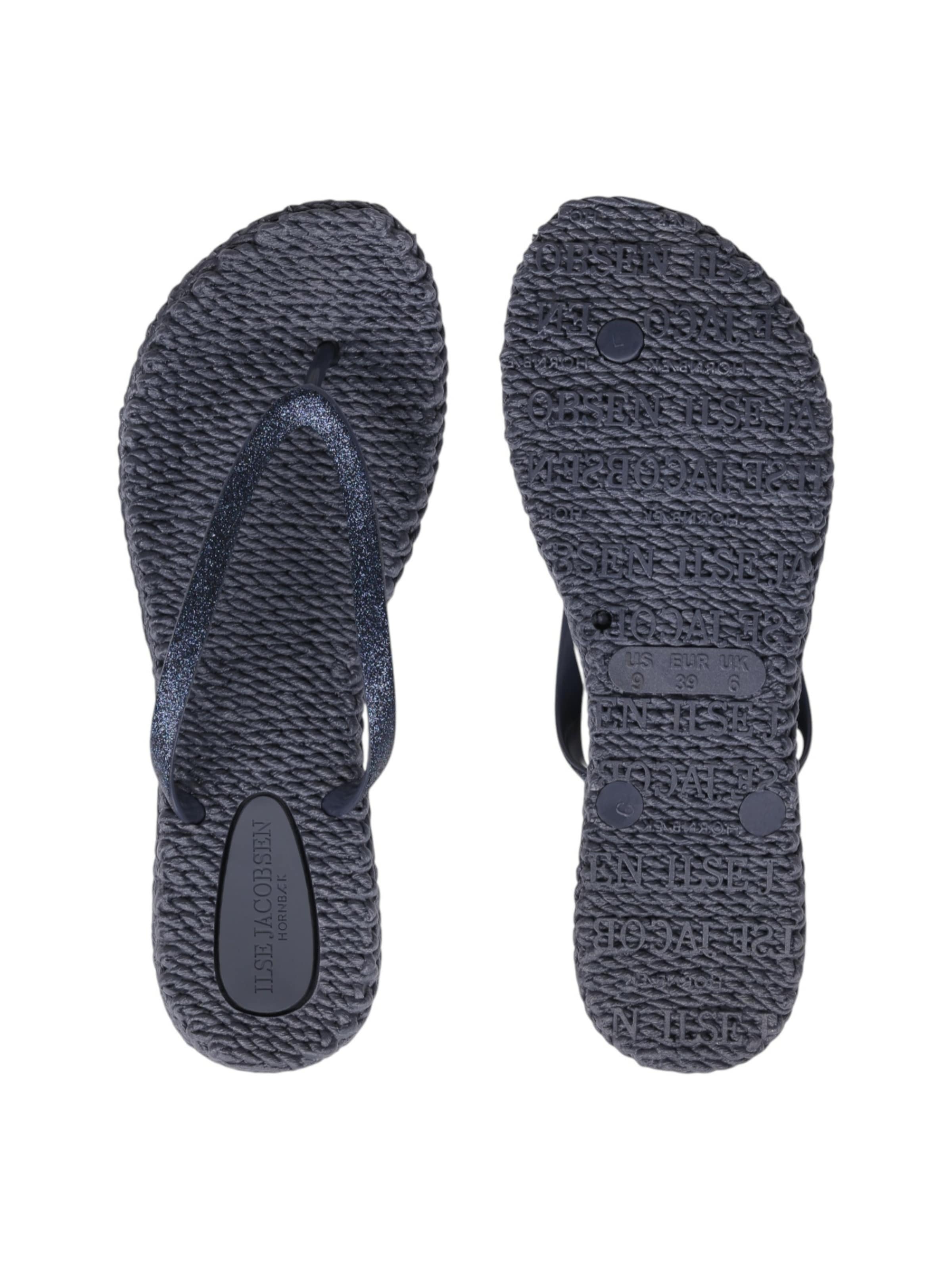 ILSE JACOBSEN Teenslipper 'Cheerful 01' in Blauw