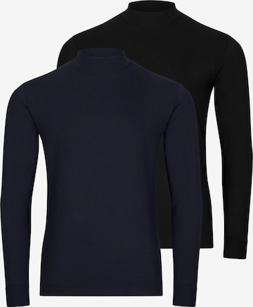 Ragman Shirt 'Basic' in Blau: Vorderseite