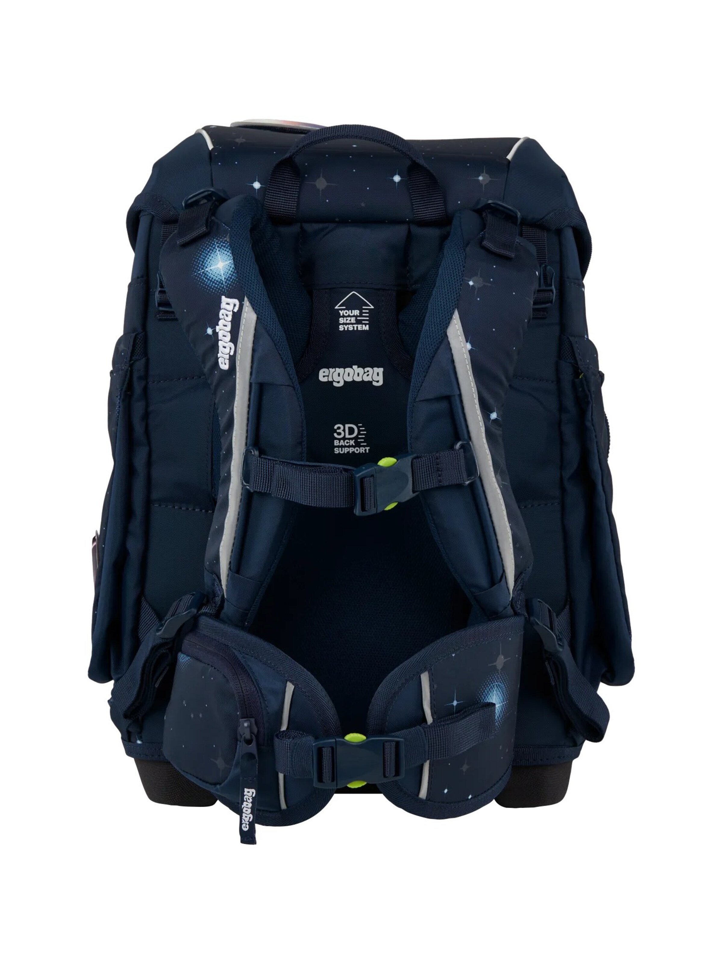 ergobag Backpack 'Schulranzen-Set cubo Set' in Blue