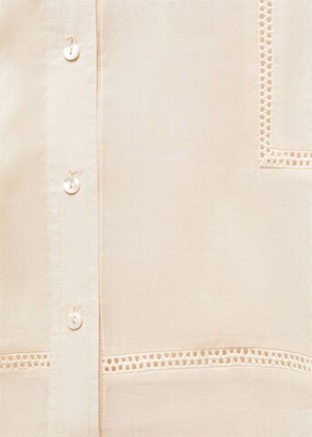 MANGO Bluse 'Sonia' i beige