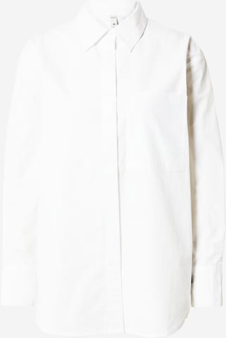 PULZ Jeans Blouse in White: front