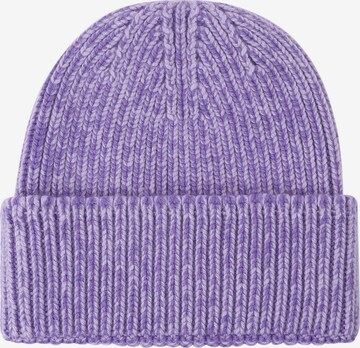 Unio Hamburg Beanie 'Mika Stone Washed' in Lila: predná strana