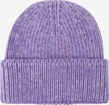 Unio Hamburg Beanie 'Mika Stone Washed' in Purple: front