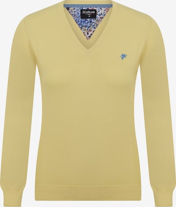 DENIM CULTURE - Pullover 'Moana' em amarelo: frente