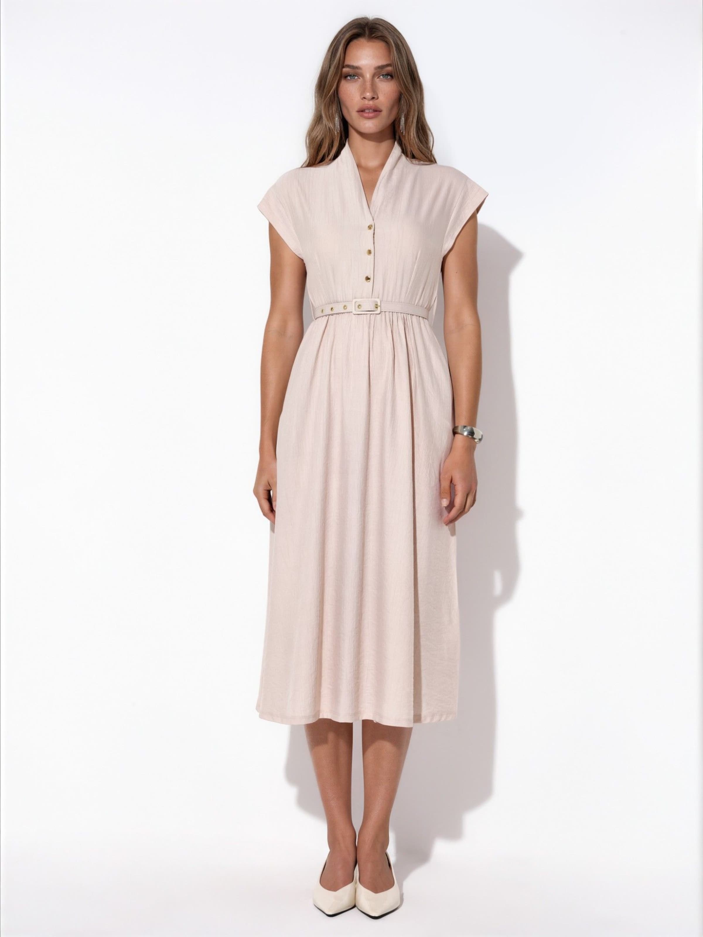 Robe Busem en beige : devant