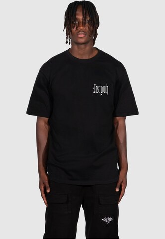 T-Shirt Lost Youth en noir : devant