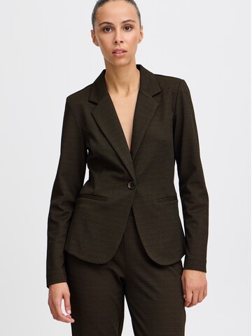 ICHI Blazer ''IH MANSE HERRINGBONE' in Schwarz: Vorderseite