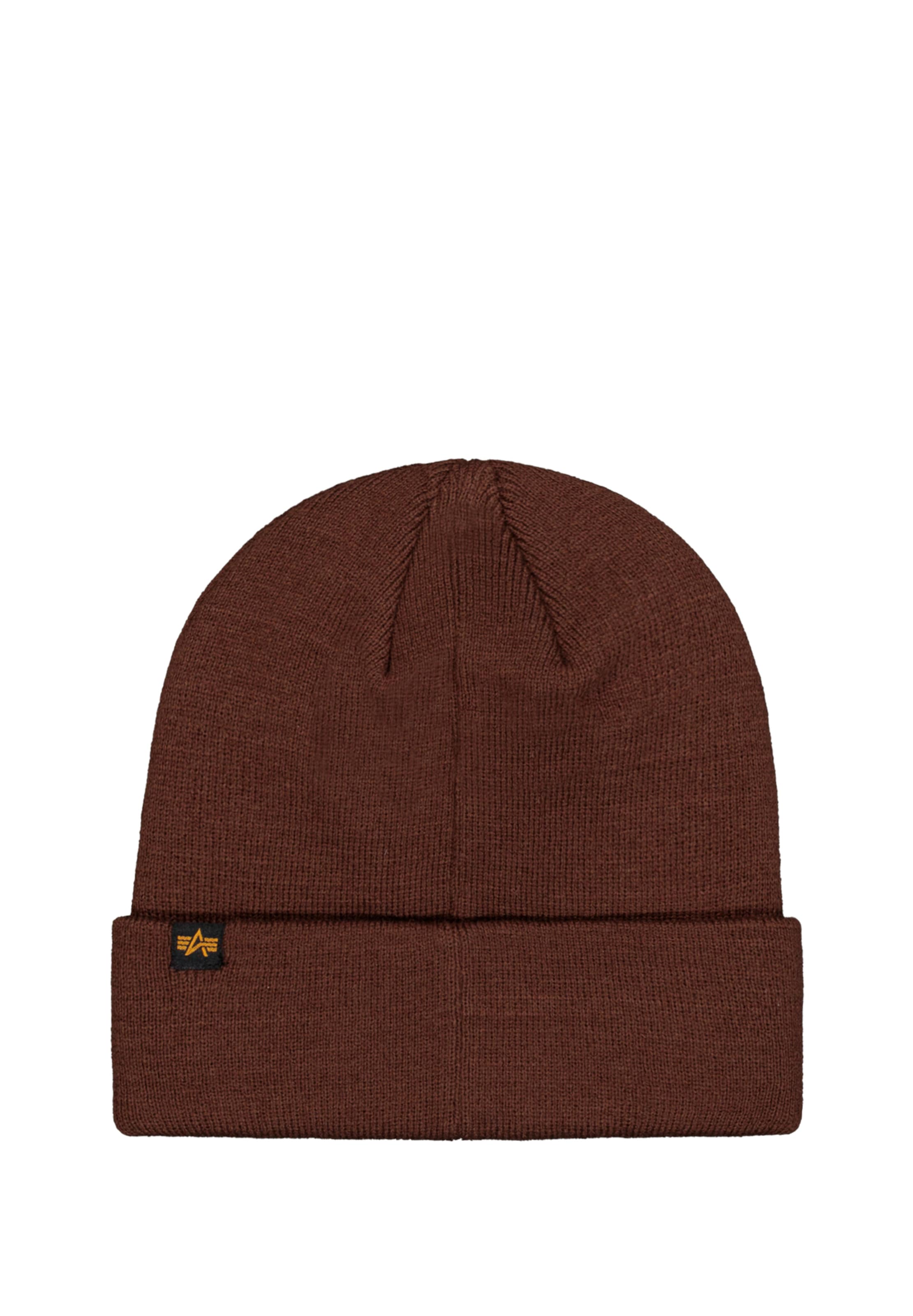 ALPHA INDUSTRIES Beanie in Brown