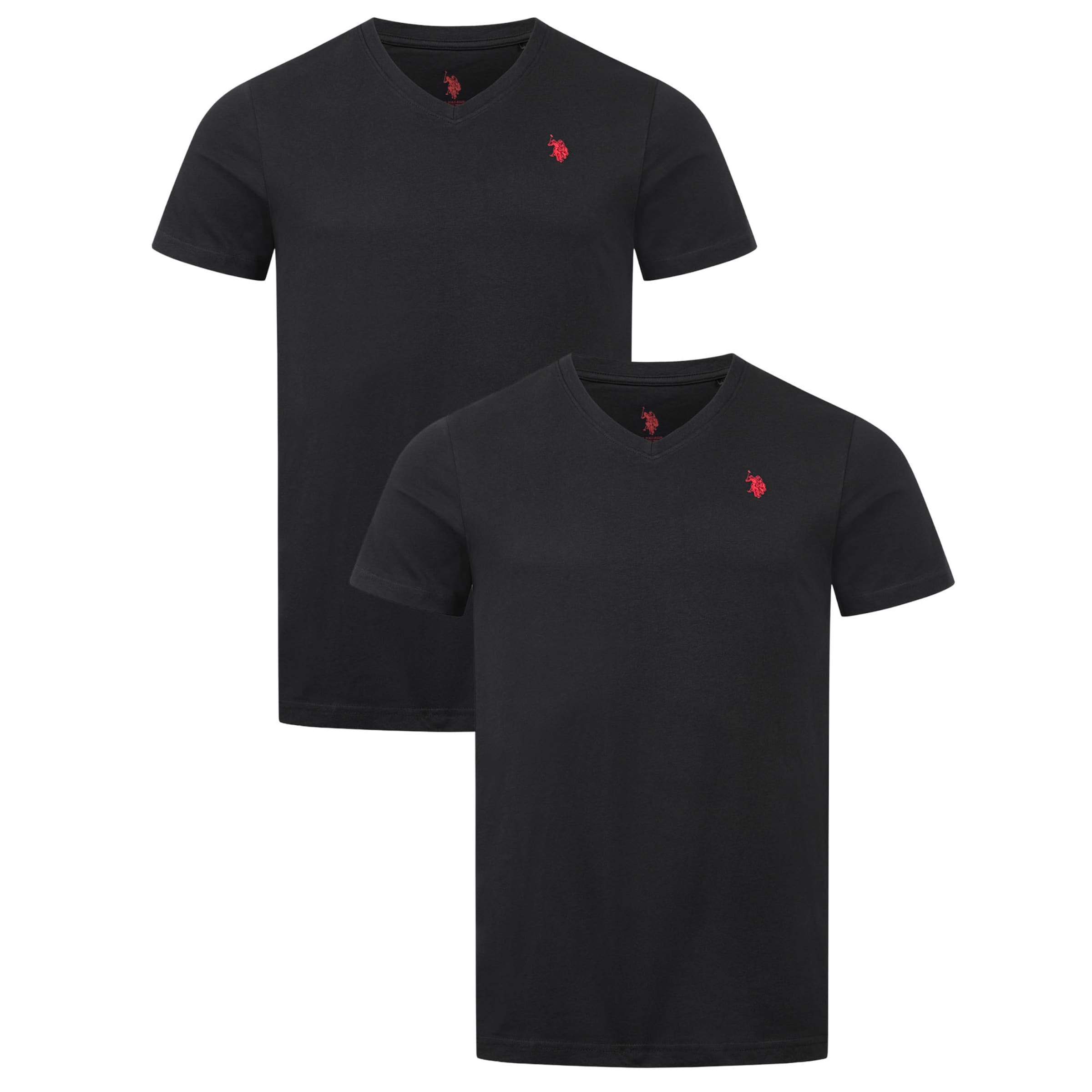 U.S. POLO ASSN. Shirt in Black: front