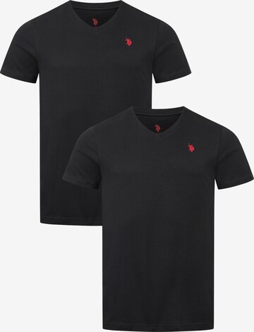U.S. POLO ASSN. Shirt in Black: front