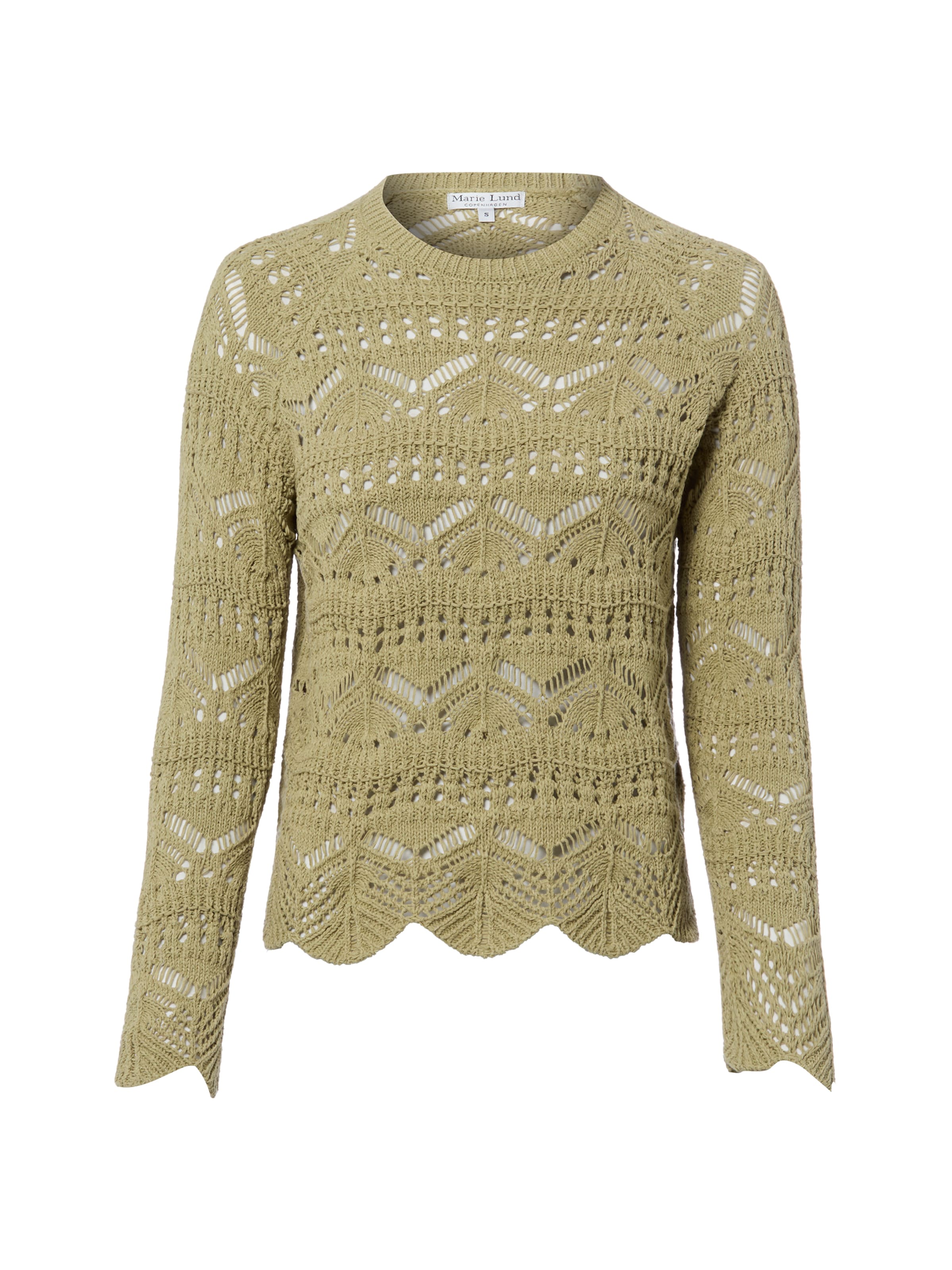 Marie Lund Pullover in Grün: Vorderseite