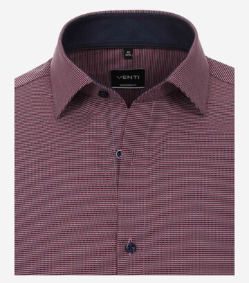 VENTI Slim fit Business Shirt in Red