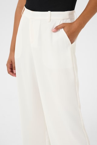 Cream Wide Leg Bukser 'Cocamia' i hvid