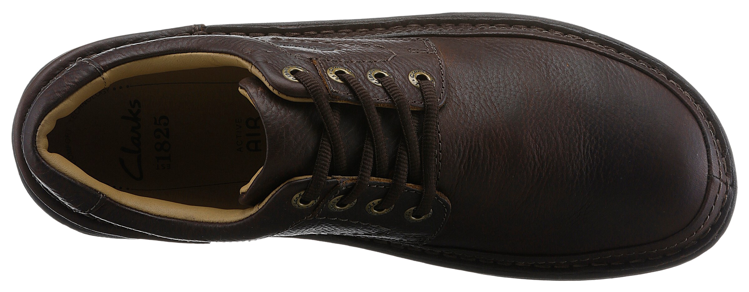 CLARKS Veterschoen 'Nature Three' in Bruin