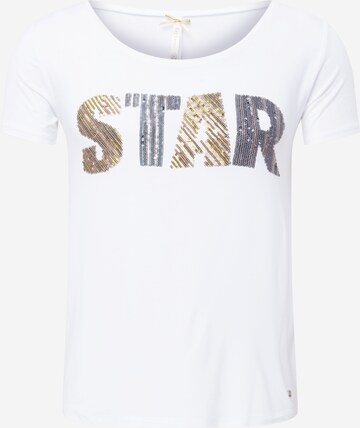 Key Largo Shirt 'Shine' in White: front