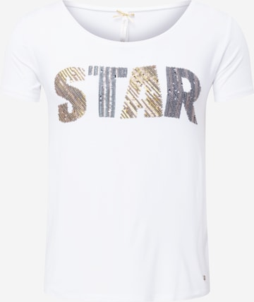 Key Largo T-Shirt 'SHINE' in Weiß: predná strana