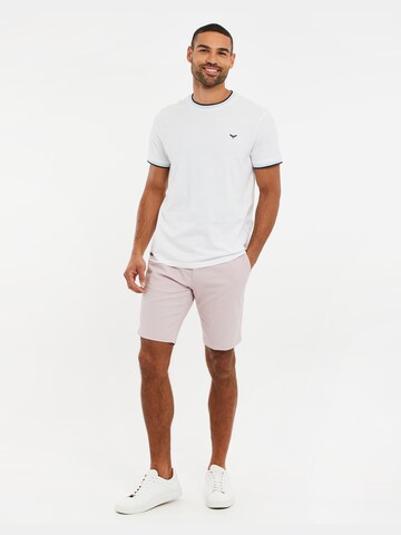 Threadbare - Slimfit Pantalón chino 'Northsea' en rosa