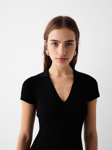 Bershka Kleid in Schwarz