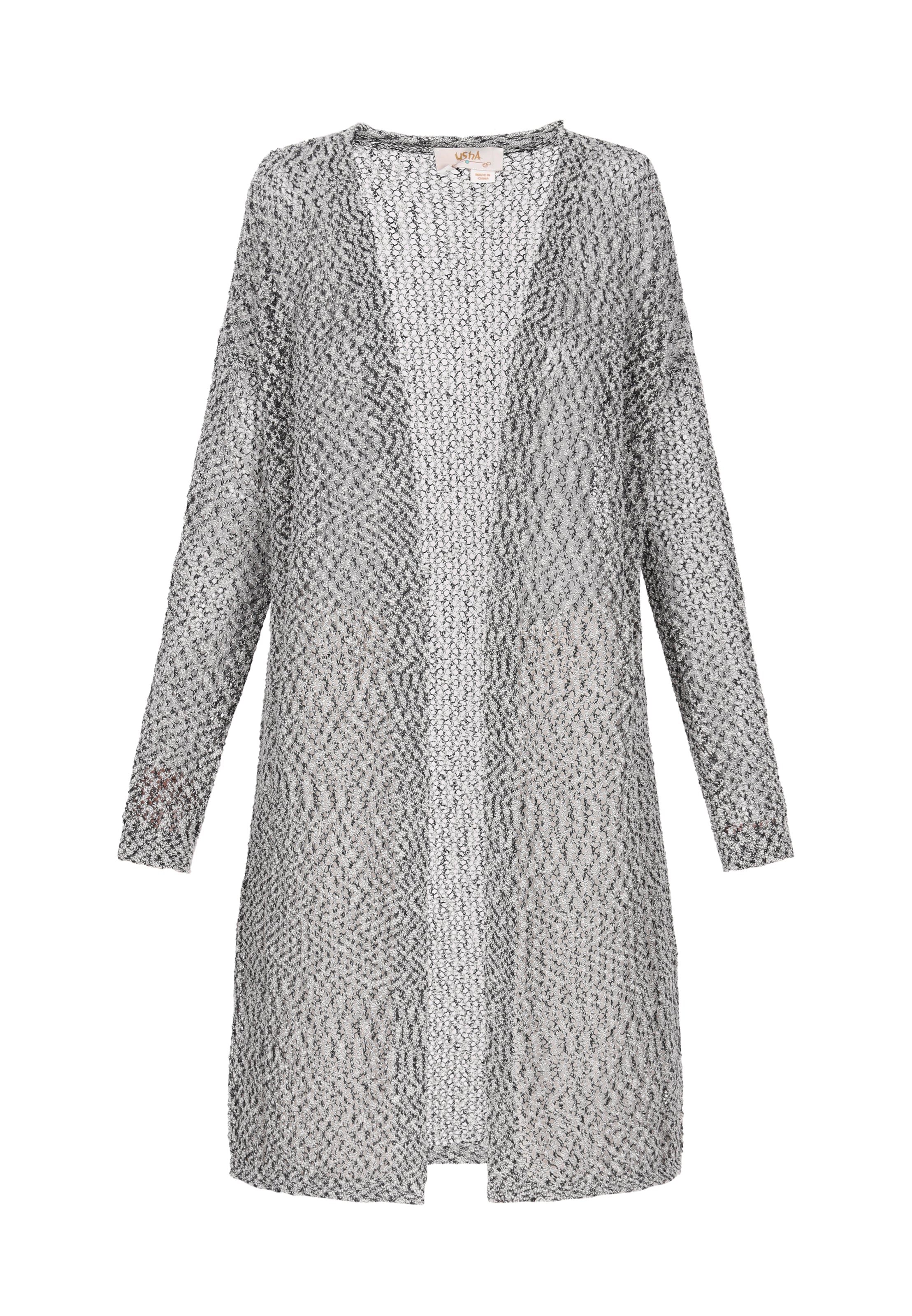 usha FESTIVAL - Casaco de malha 'Fashion Lover' em preto: frente