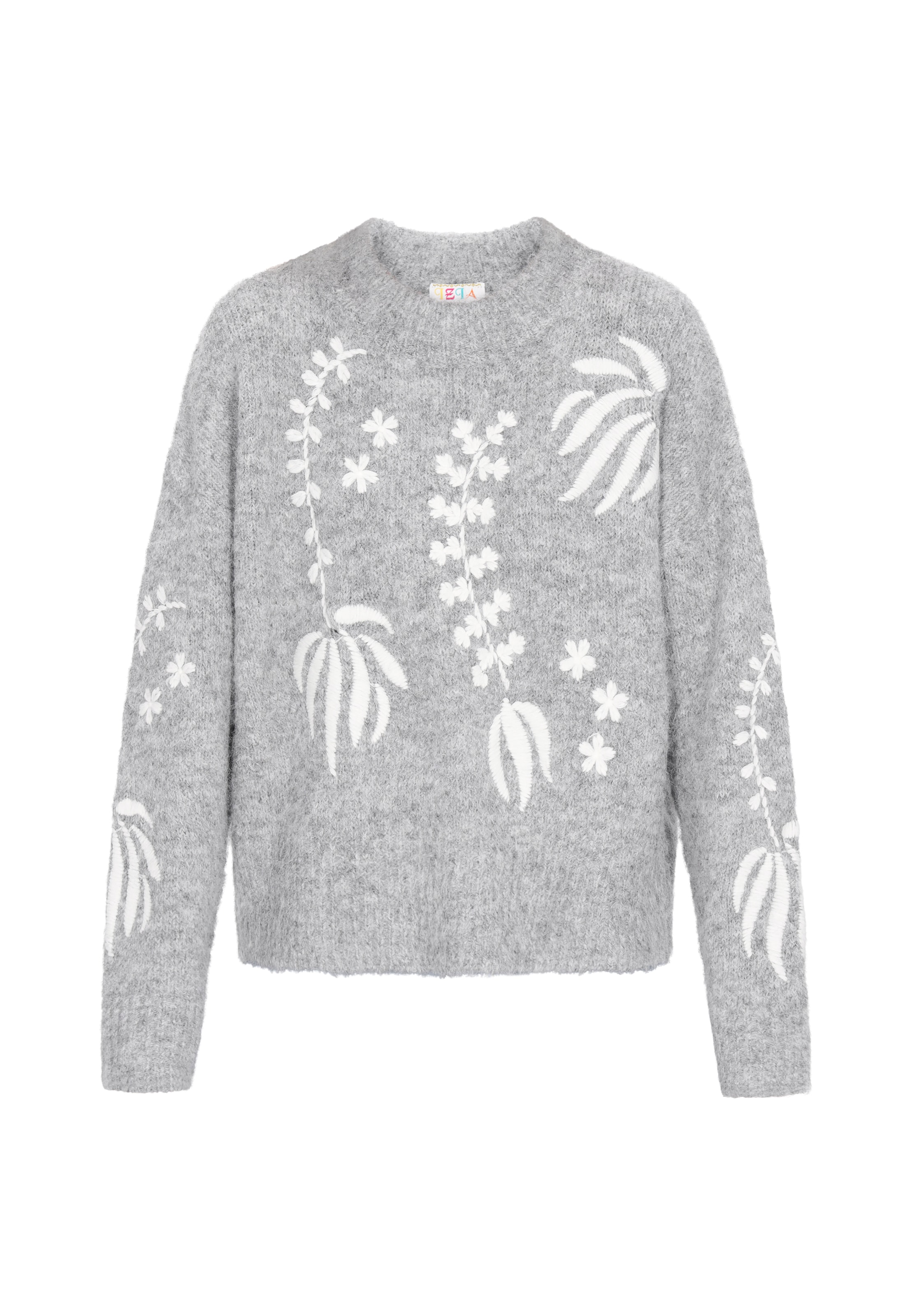 IZIA Oversized neulepaita värissä harmaa: etupuoli