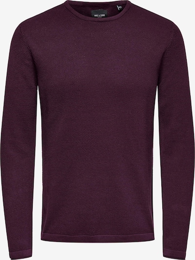 Only & Sons Pullover 'PANTER' in weinrot, Produktansicht