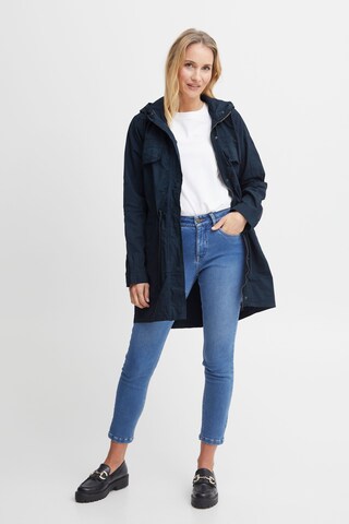 Fransa Between-Seasons Parka 'Harlow' in Blue