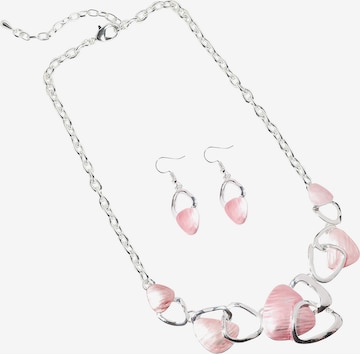 Set di gioielli 'Shetal' di SOHI in rosa: frontale