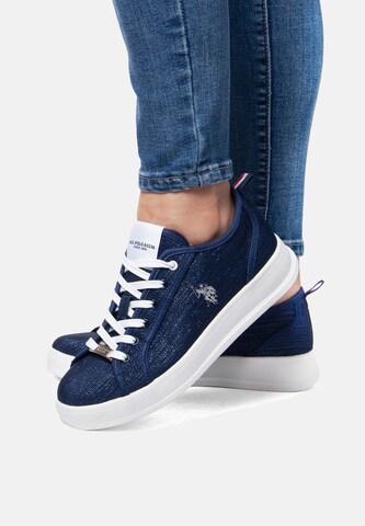 U.S. POLO ASSN. Platform trainers in Blue: front