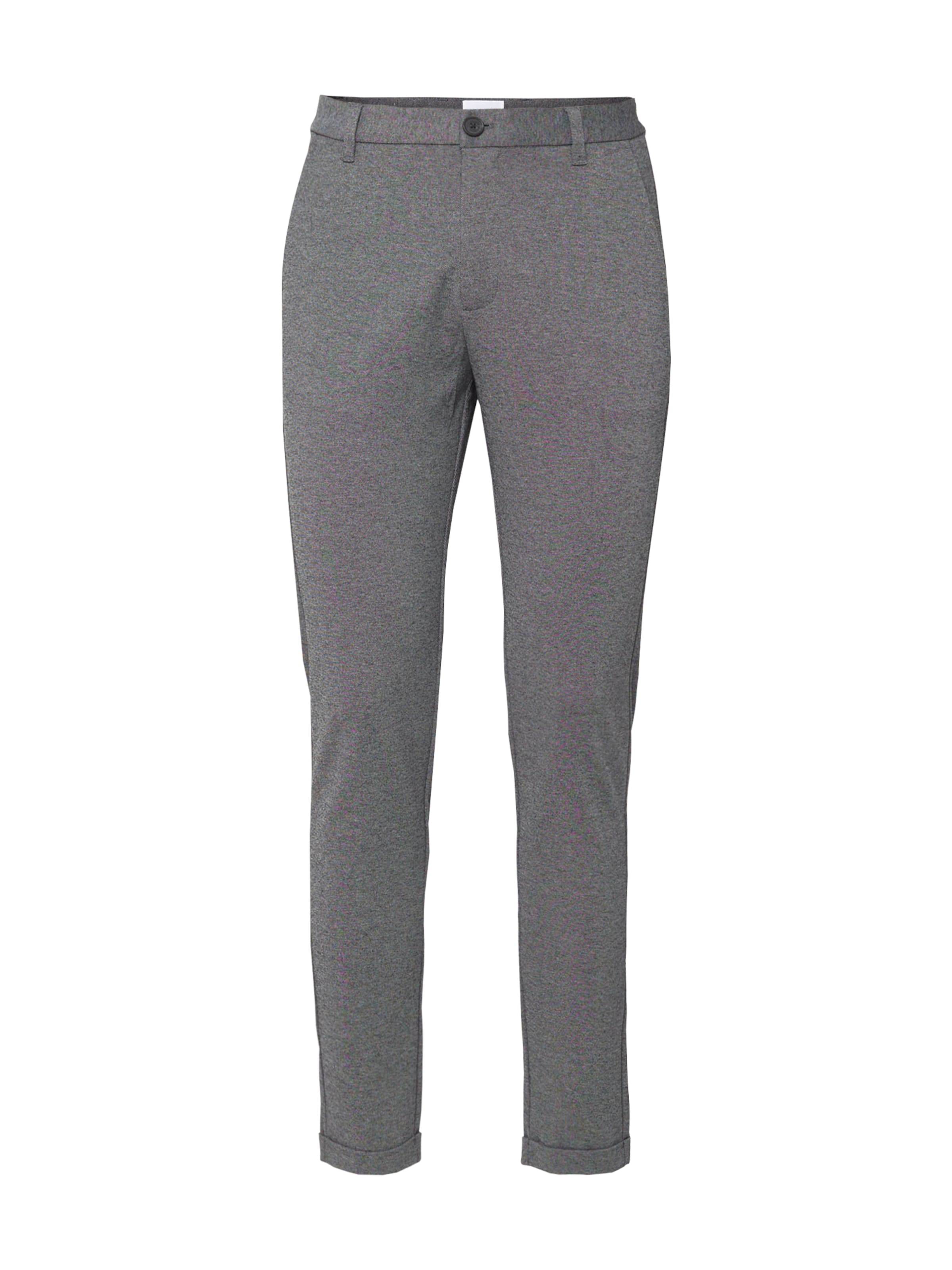 Lindbergh Úzky strih Chino nohavice 'Superflex' - Sivá: predná strana