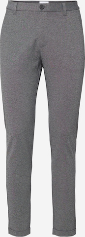 Lindbergh Slimfit Chino kalhoty 'Superflex' – šedá: přední strana