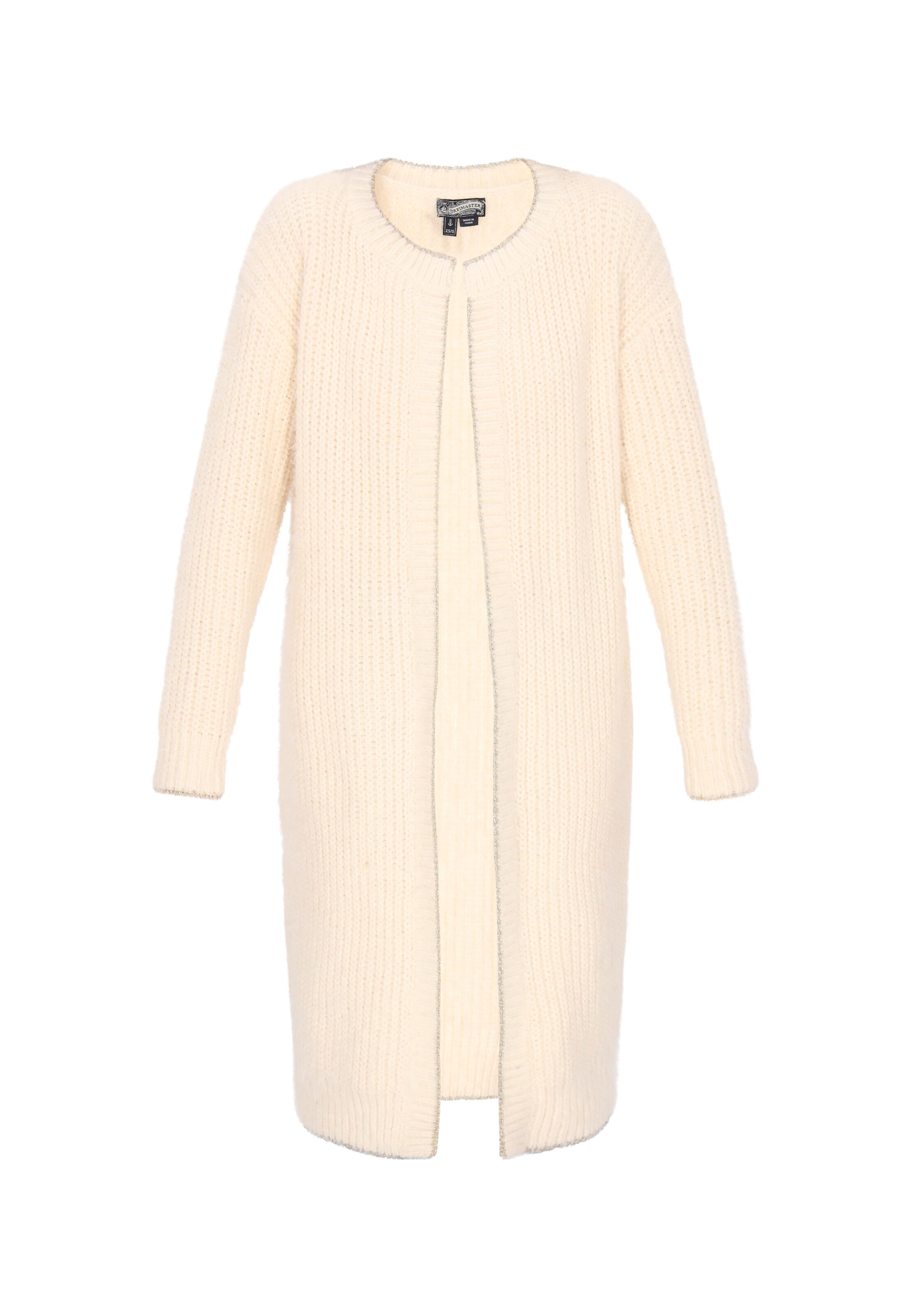 DreiMaster Vintage - Abrigo de punto en blanco: frente