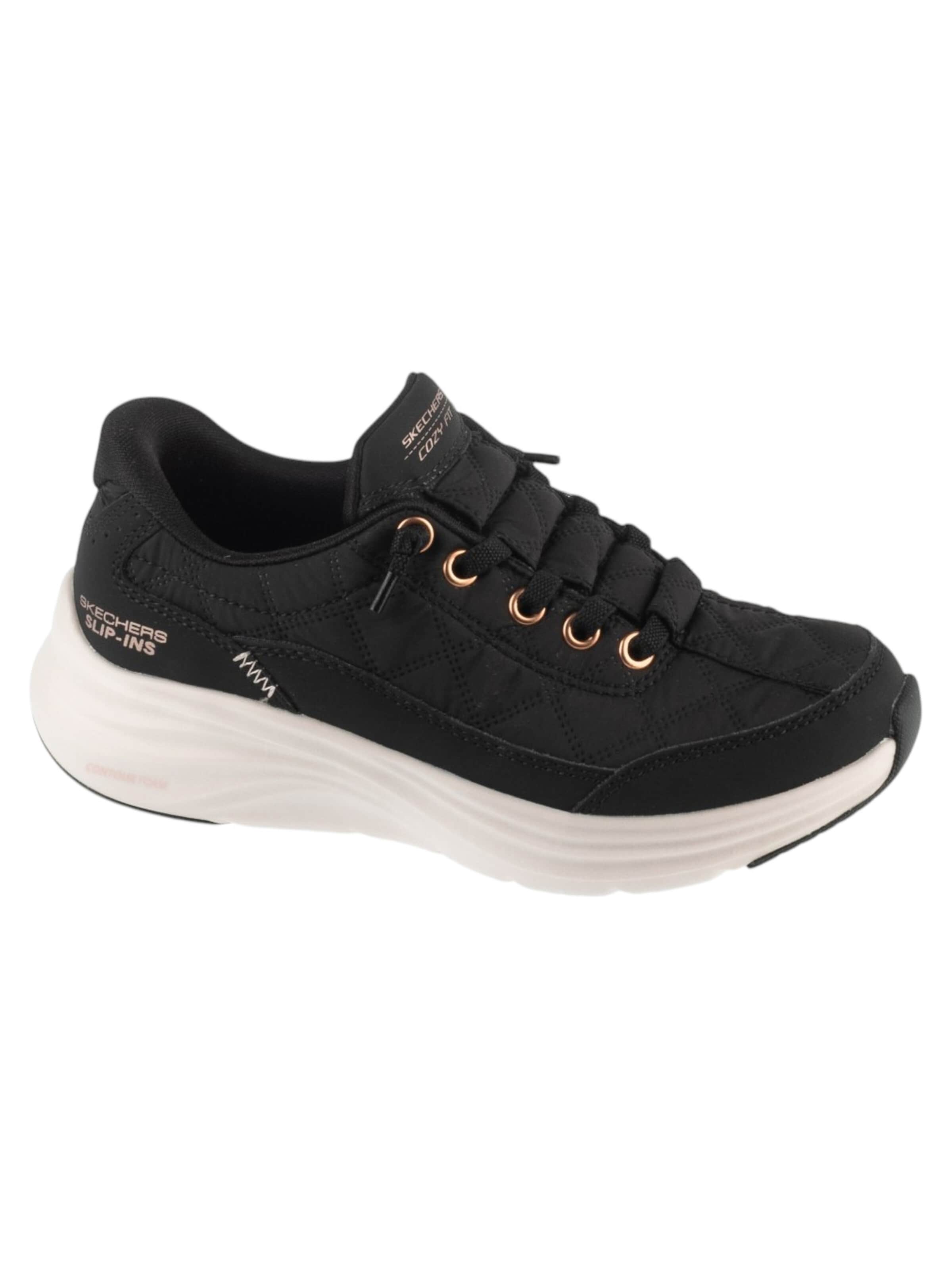 SKECHERS Sneakers 'Skechers Slip-ins Contour Foam - Cozy Fit' in Zwart: voorkant