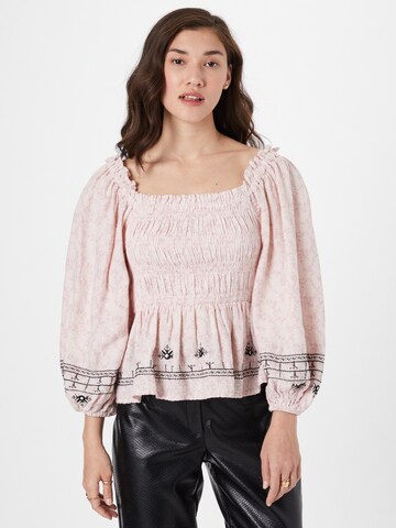 Camicia da donna di River Island in rosa: frontale