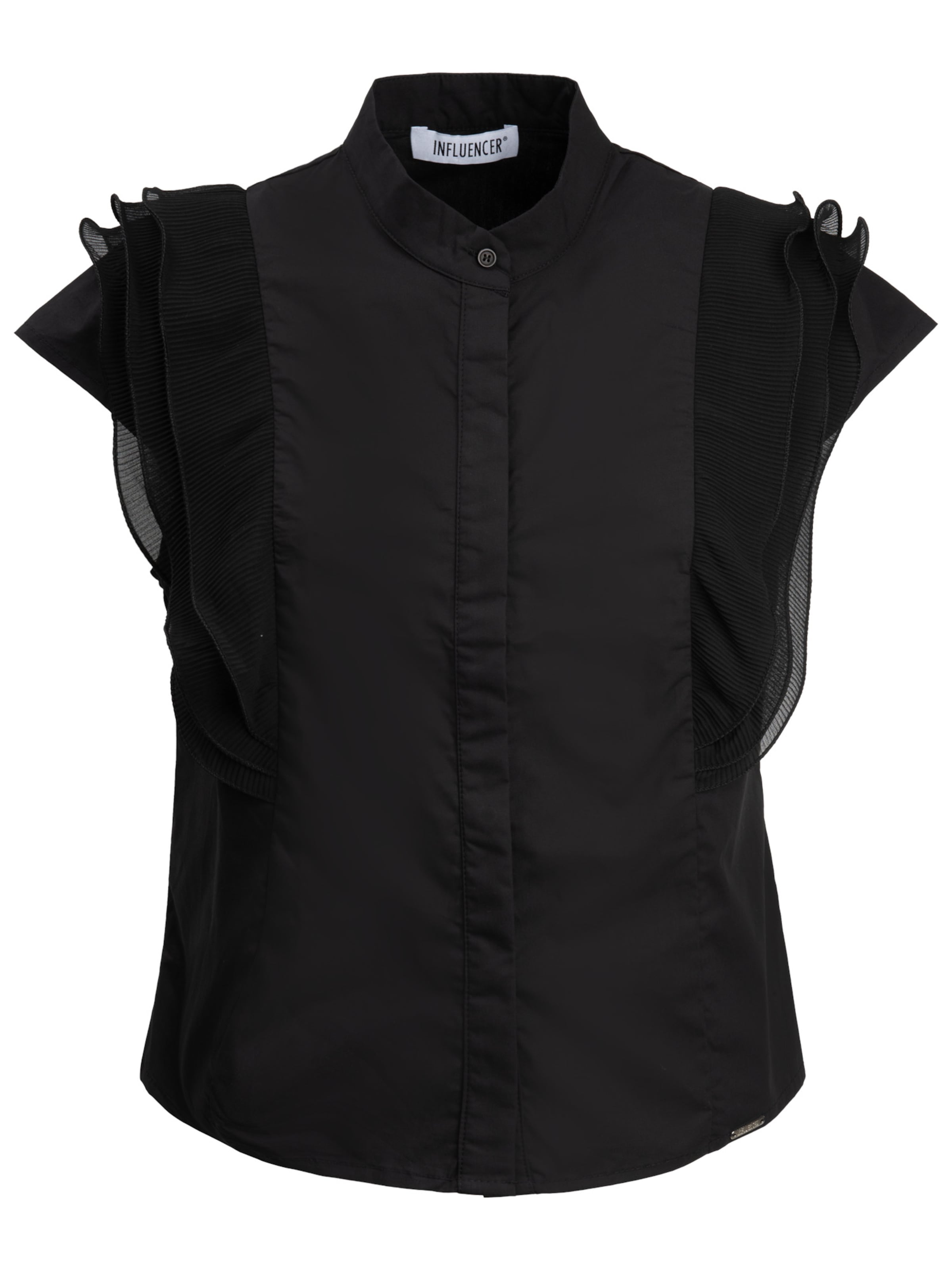 Camicia da donna di Influencer in nero: frontale