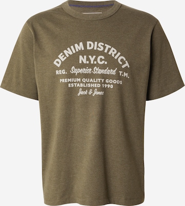 Jack & Jones Premium Футболка 'JPRBLURASHFORD' в Зеленый: спереди